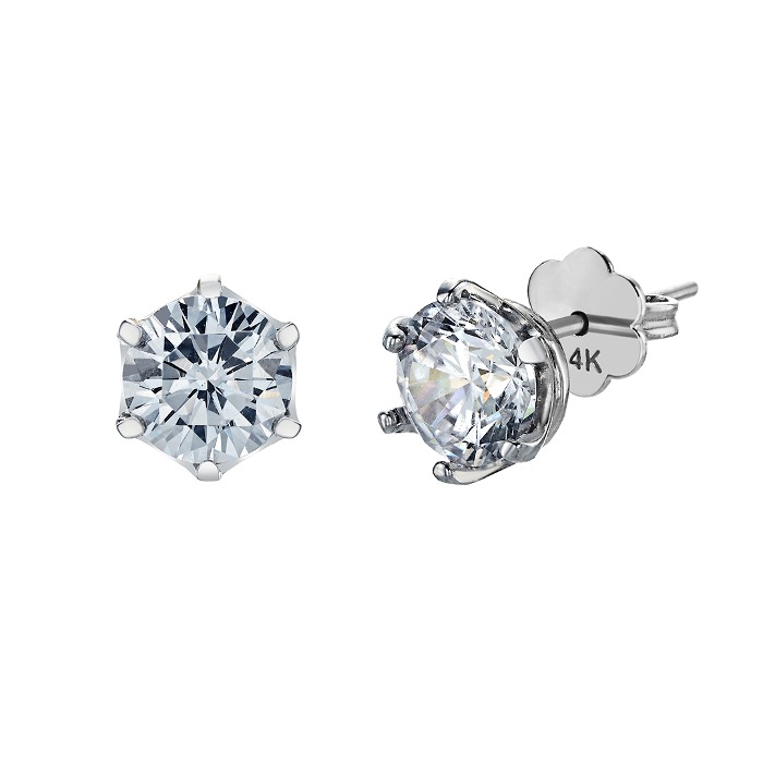 [6프롱 귀걸이] #1캐럿 다이아몬드#프로포즈 #기념일 #선물